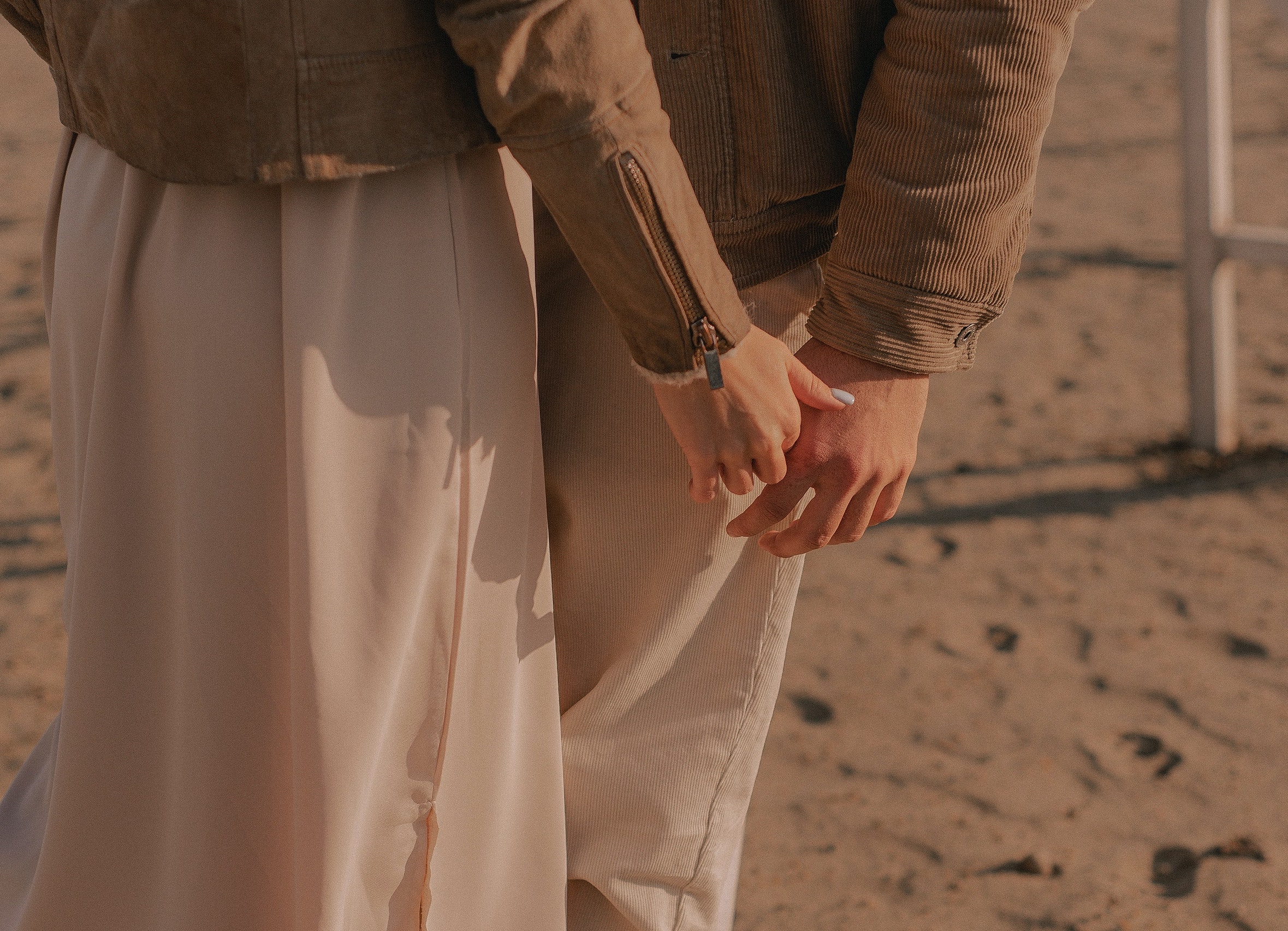 holding hands